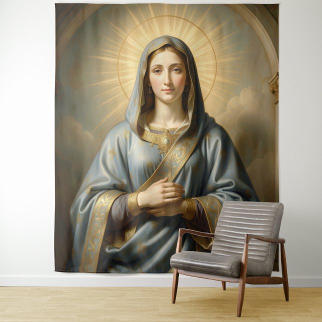 Tenture Heilige Mutter Gottes – Göttliche Liebe & Schutz´1 (En situation)