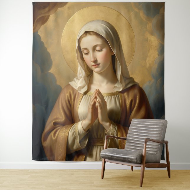 Tenture Heilige Mutter Gottes – Göttliche Liebe & Schutz´3 (En situation)