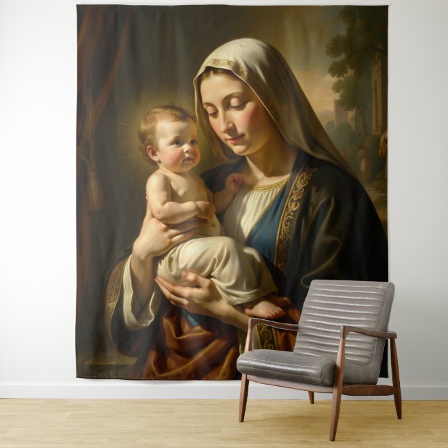 Tenture Heilige Mutter Gottes – Göttliche Liebe & Schutz´5 (En situation)