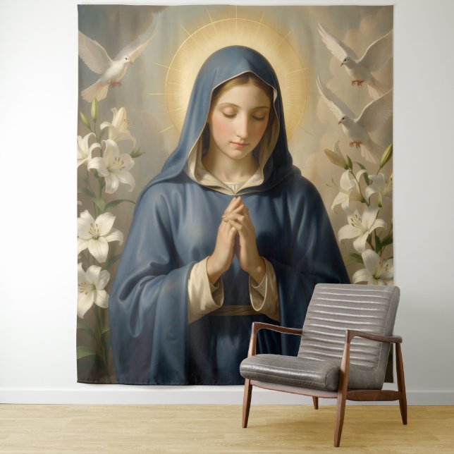 Tenture Heilige Mutter Gottes – Göttliche Liebe & Schutz´7 (En situation)