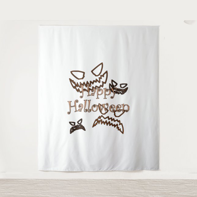Tenture heureux Halloween (Devant)