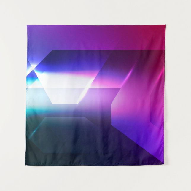 Tenture Hexagonal Abstrait forme arrière-plan abstrait, ar (Devant)