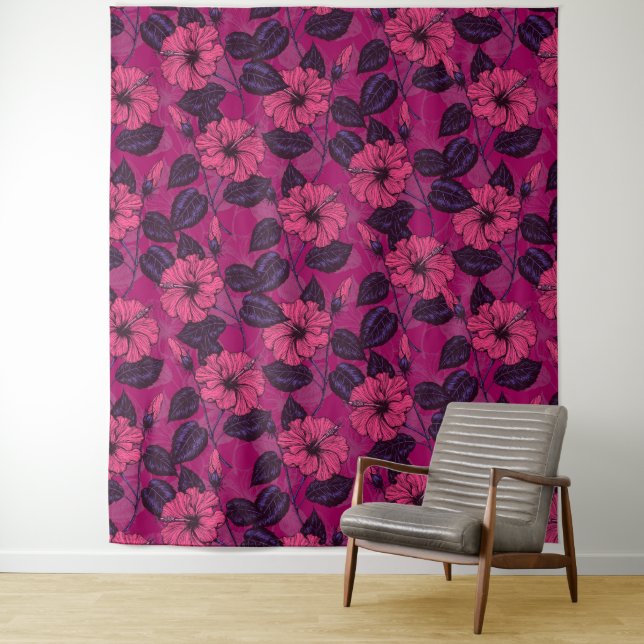 Tenture Hibiscus (En situation)