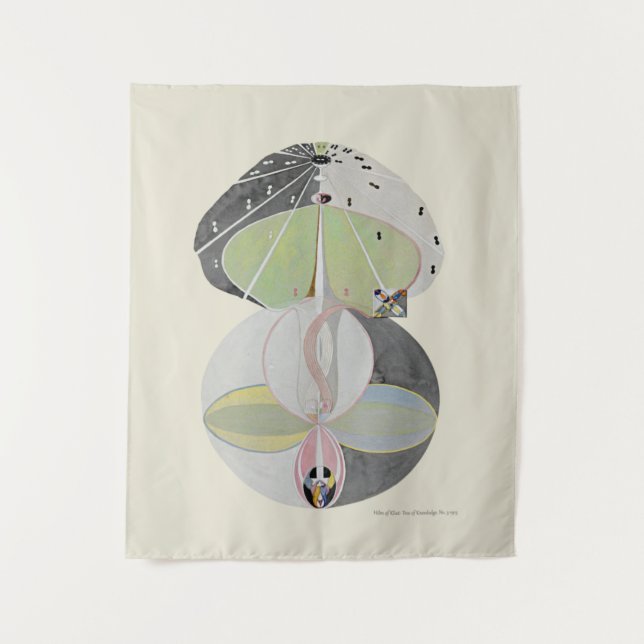 Tenture Hilma af Klint - Arbre du savoir, No 5 (Devant)