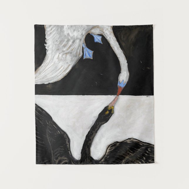 Tenture Hilma Af Klint Swan no 1 (Devant)