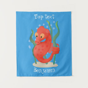 Tenture Hippopotame de mer pygmée mignon dessin animé