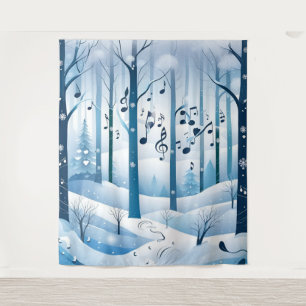 Tenture Hiver Wonderland Mariage Contexte