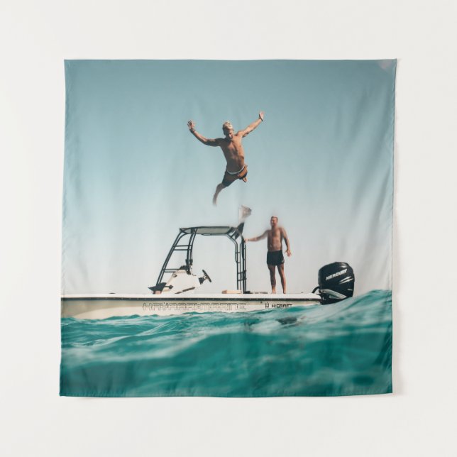 Tenture Homme plongée en piscine (Devant)