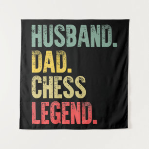 Tenture Hommes Drôle Mari Cadeau Papa Échecs Légende