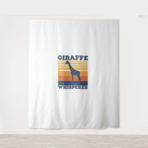 Tenture Hommes Giraffe Whisperer Retro Animal Africain Vin