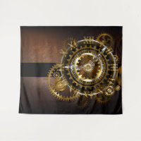 Horloge Steampunk avec des engrenages anciens