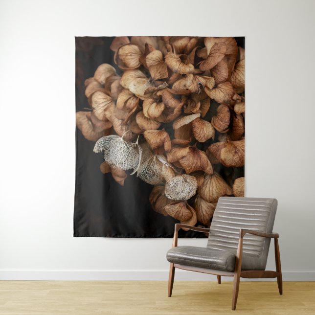 Tenture Hortensia Fané  (En situation)