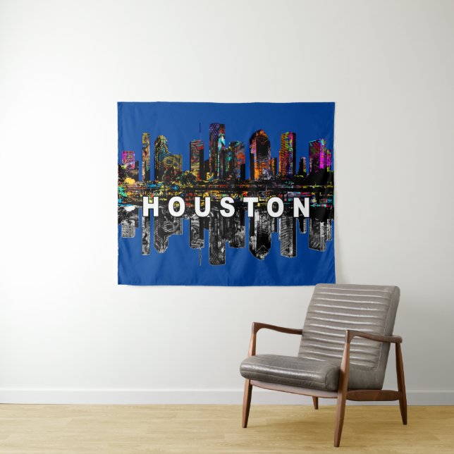 Tenture Houston, Texas couvert de graffitis (En situation (horizontale))