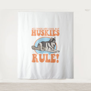 Tenture Husky Dog Owner Huskies