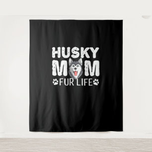 Tenture Husky maman Funny dog day