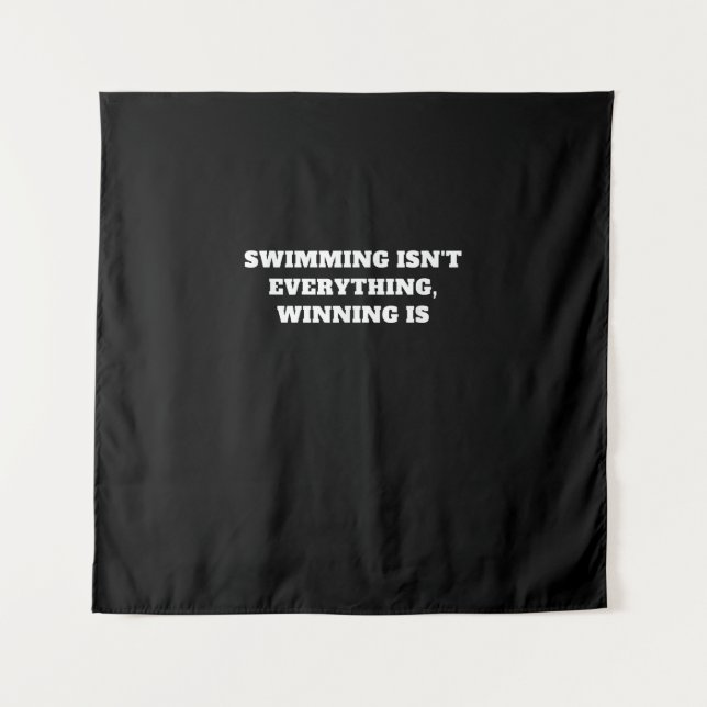 Tenture I Love To Swim Art Design Swimming Devis Idée cade (Devant)