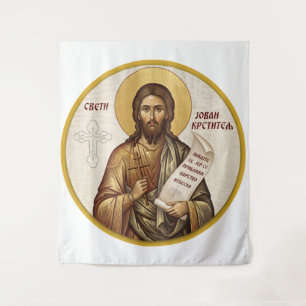Tenture Icône orthodoxe de saint Jean-Baptiste