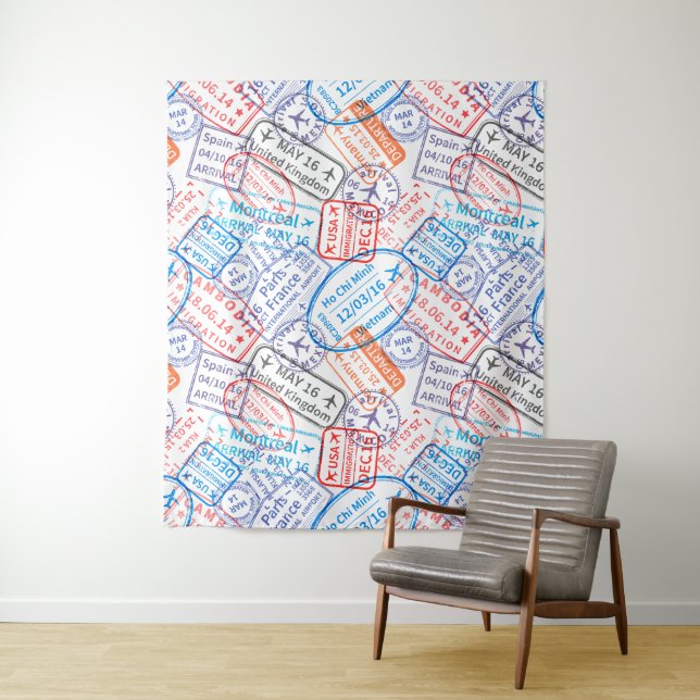 Tenture Icône Voyage (En situation)