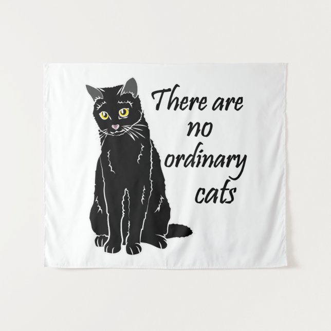 Tenture Il N'Y A Pas De Chats Ordinaires (Devant (Horizontal))