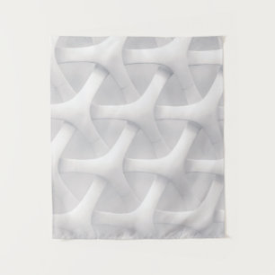 Tenture Illusion d'optique blanche et grise