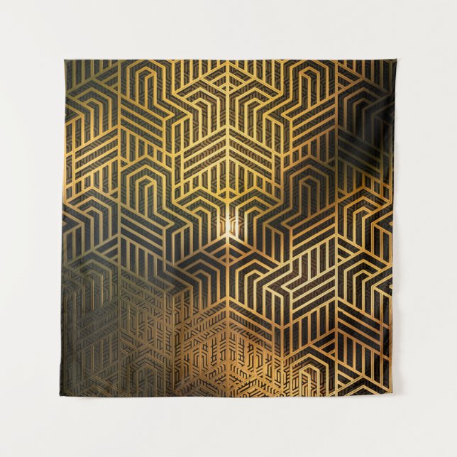 Tenture Illustration 3D Art Déco, Papier Peint Publicité. (Devant)