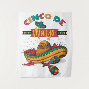 Tenture Illustration Cinco De Mayo, 1/2