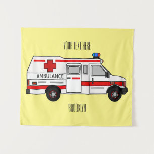 Tenture Illustration d'ambulance