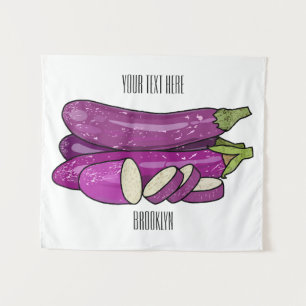 Tenture Illustration d'aubergine