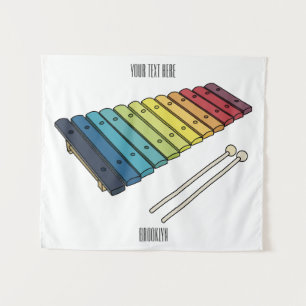 Tenture Illustration de bande dessinée en Xylophone