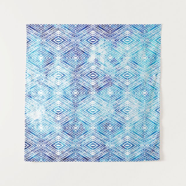 Tenture Illustration de boho sans couture motif géométriqu (Devant)