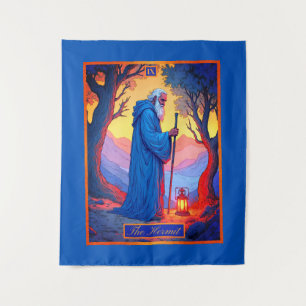 Tenture Illustration de carte de tarot, l'Ermite