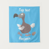 Illustration de dessin animé d'oiseau dodo drôle
