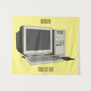 Tenture Illustration de dessin sur ordinateur