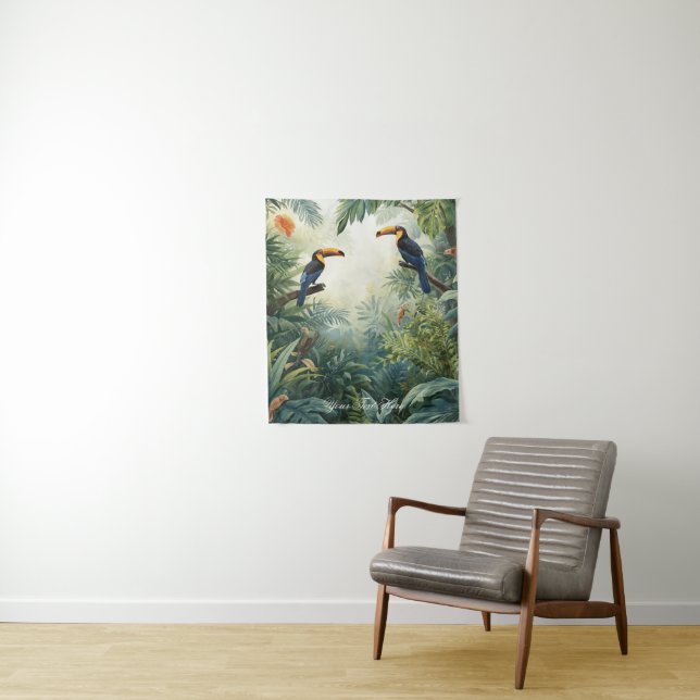 Tenture Illustration de faune Photo & Texte personnalisés (En situation)