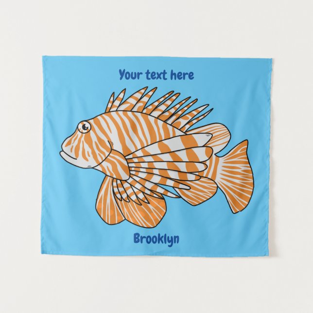 Tenture Illustration de Happy lionfish (Devant (Horizontal))
