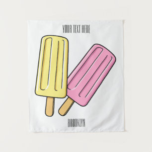 Tenture Illustration de Ice pop