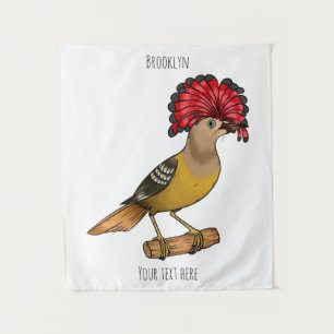 Tenture Illustration de la caricature royale d'oiseau