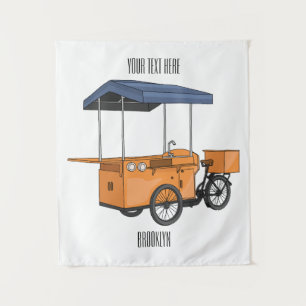 Tenture Illustration de la carotte de vélo