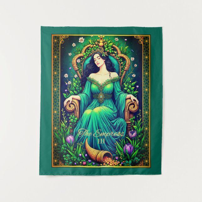 Tenture Illustration De La Carte Tarot, L'Impératrice (Devant)
