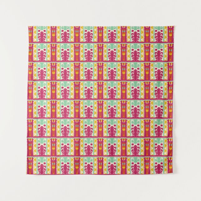 Tenture Illustration de la conception de textiles traditio (Devant)
