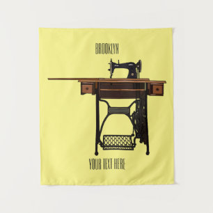 Tenture Illustration de la machine à coudre