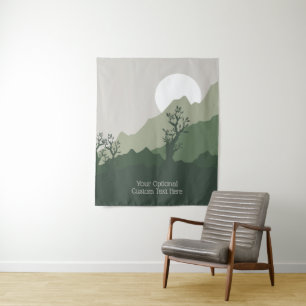 Tenture Illustration de la nature du texte personnalisé