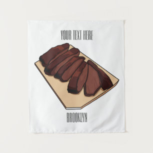 Tenture Illustration de la poitrine de boeuf