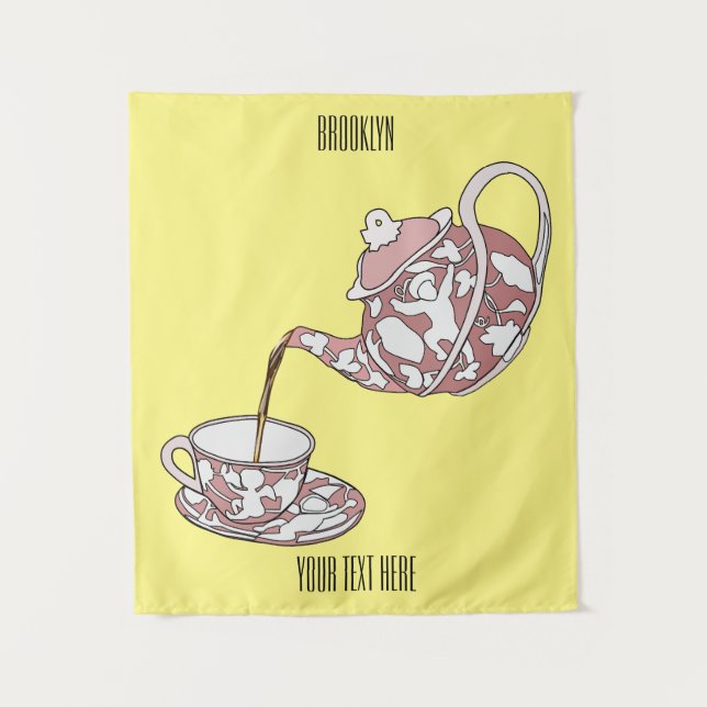 Tenture Illustration de la série Teacup (Devant)