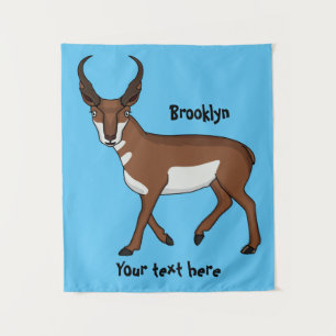 Tenture Illustration de l'antilope Pronghorn