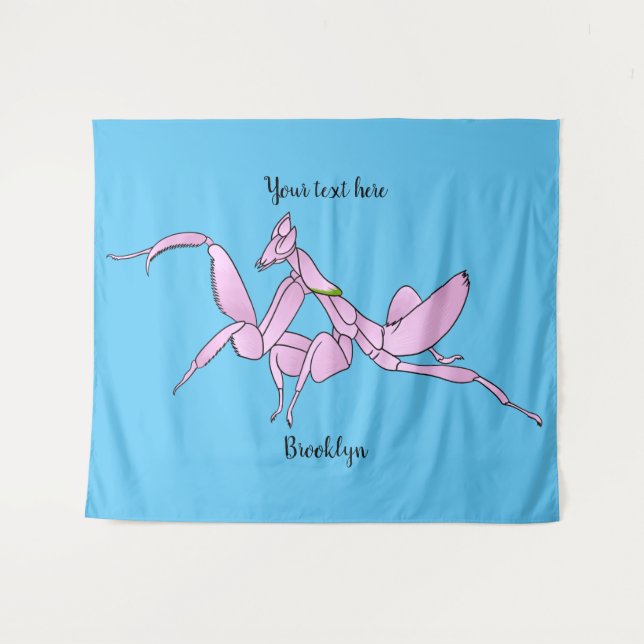 Tenture Illustration de l'orchidée mante (Devant (Horizontal))