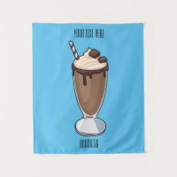Illustration de milk-shake au chocolat