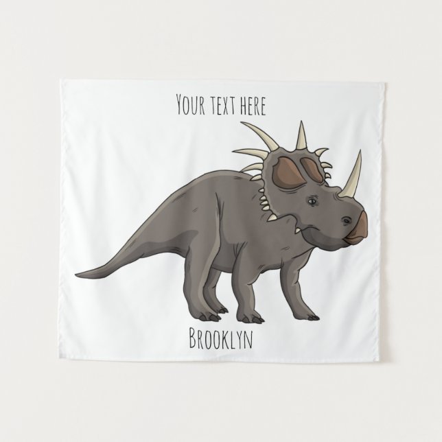 Tenture Illustration de Styracosaurus (Devant (Horizontal))