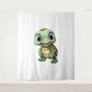 Tenture Illustration de tortue caricaturale
