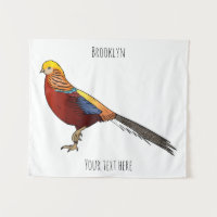 Illustration d'oiseau de faisan doré